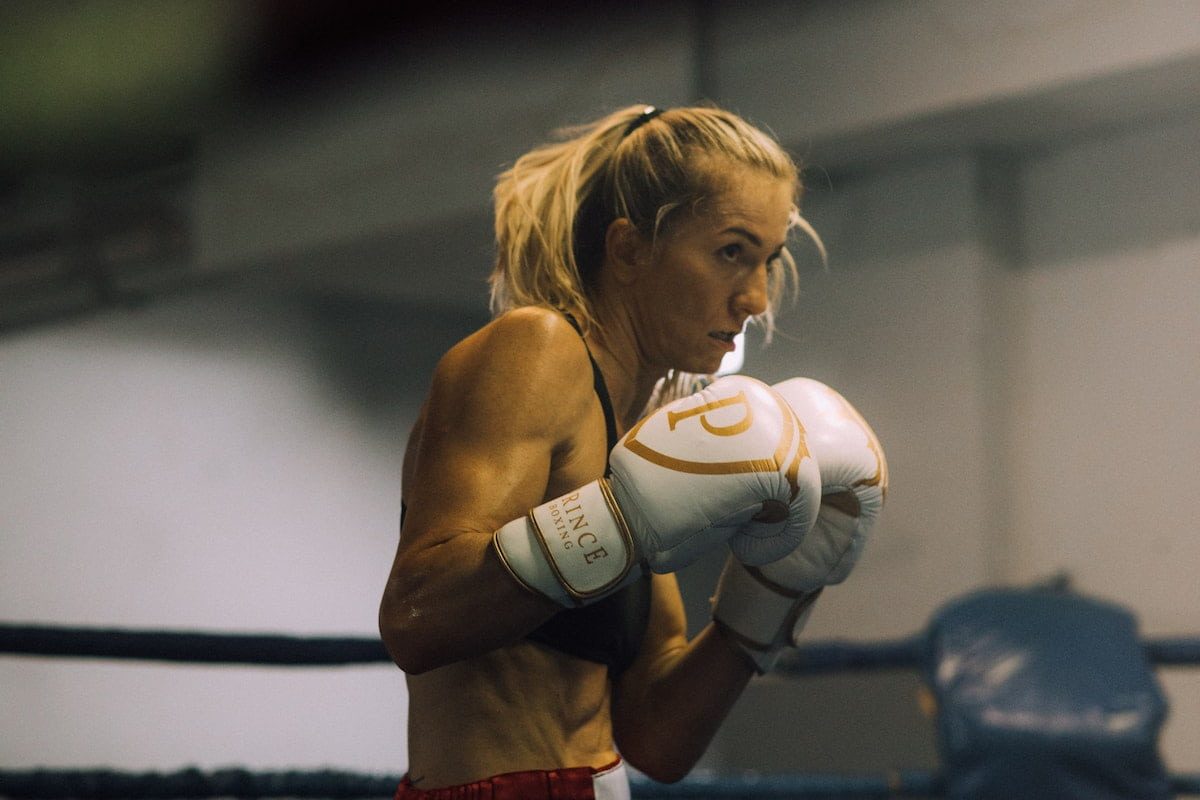 a woman boxer